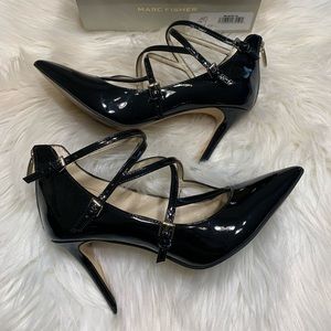 Marc Fisher Black Patent Heels